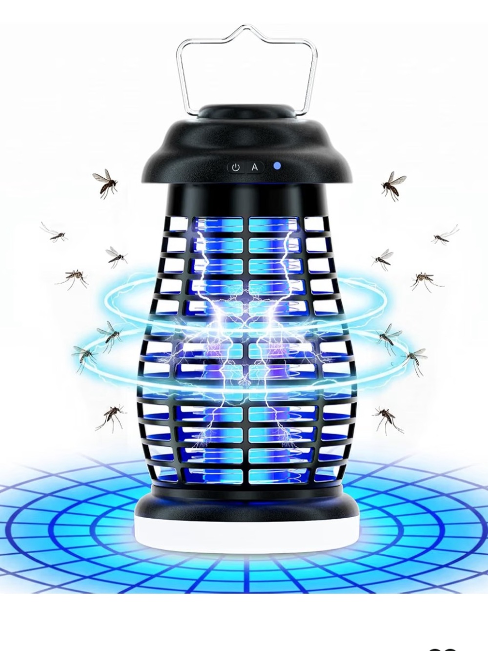 Cordless Bug Zapper Outdoor, 4200V Electric Mosquito Zapper